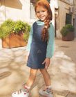 Robe chasuble en denim bleu foncé FECHAZETTE / 23E2PFB1CHSK005