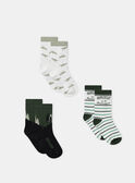Lot de 3 paires de chaussettes à rayures ou imprimés Garçon NITRIAGE / 25H4PGS1LC3005