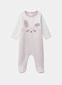 Grenouillère en velours lapin MEAMY / 25E5BFF1GRE001