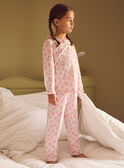 Pyjama rose imprimé fleuri Fille NUICARETTE / 25H5PFB1PYJ311
