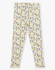 Legging écru à motif oranges et fleurs FLALEGETTE / 23E2PFO1LG114