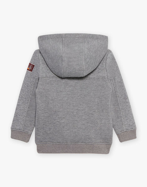 Gilet à capuche gris DESIPAGE / 22H3PGF1GILJ922