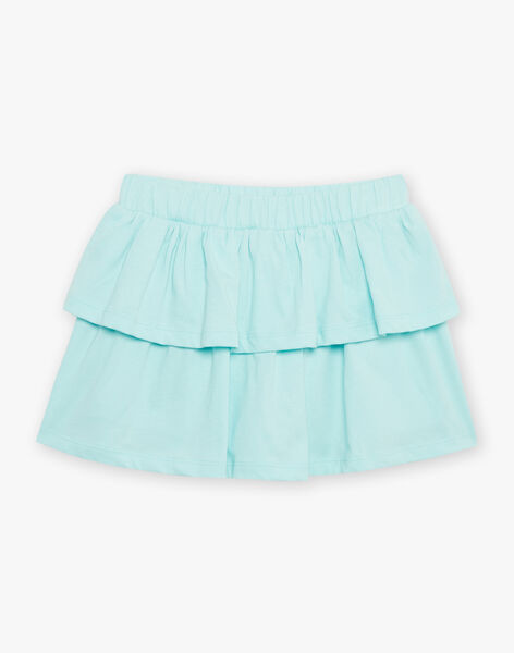 Débardeur et jupe short turquoise et orange en jersey FRUTETTE / 23E2PFU4ENS001