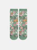 Chaussettes jacquard animation chats et fleurs KOSSETTE / 24E4PFP1SOQG606