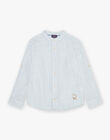 Chemise à rayures bleu, beige et blanc FRERAYAGE / 23E3PGI1CHM000