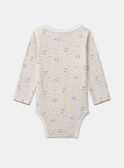 Lot de 3 bodies bébé fille à manches longues en coton issu de l'agriculture biologique MEJEANNE / 25E5BF41BDL001