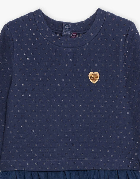 Robe bimatière bleu marine DROFALETTE 1 / 22H2PF82ROB622