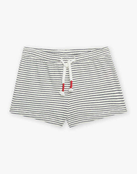 T-shirt et short vert d'eau, bleu marine et blanc en jersey FIZACK / 23E1BGU1ENS213