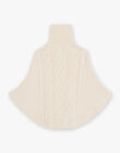 Poncho écru en maille torsadée DOPOCHETTE / 22H2PFF1PONA011