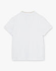 Polo blanc avec montgolfière FREMALAGE / 23E3PGI1POL000