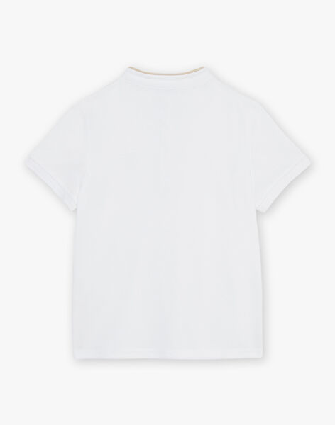 Polo blanc avec montgolfière FREMALAGE / 23E3PGI1POL000