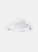 Chapeau écru broderie anglaise MREMETTE / 25E4PFL1CHA001