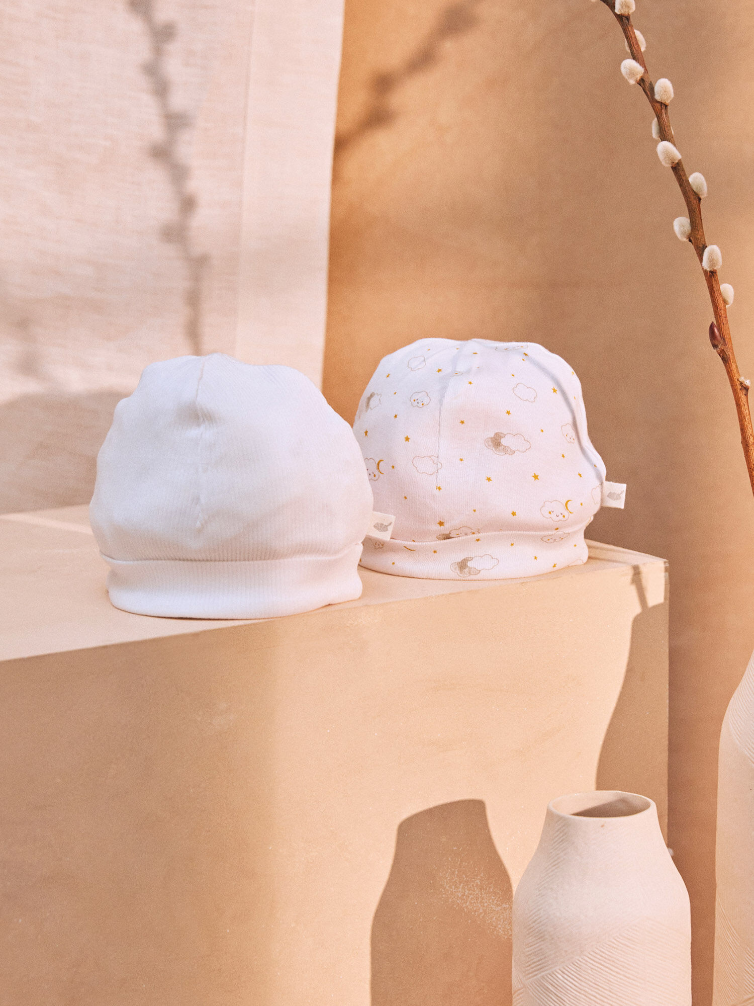 Lot de 2 bonnets de naissance Mixte Sergent Major