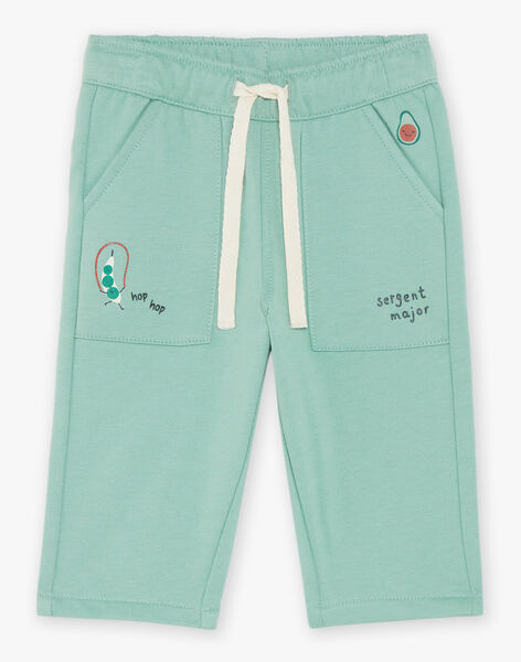Pantalon en molleton vert amande FACECTOR / 23E1BGB1PAN611