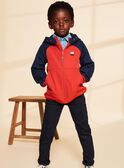 Blouson rouge à capuche FRAPOLAGE / 23E3PG52BLO713