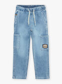 Jean cargo en denim bleu FACOLAGE / 23E3PG81JEAP272
