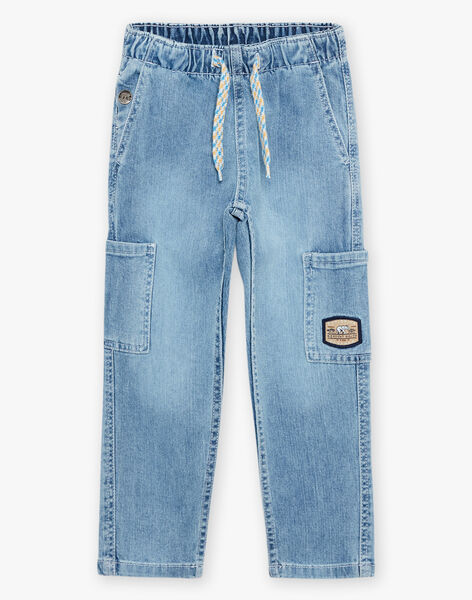 Jean cargo en denim bleu FACOLAGE / 23E3PG81JEAP272