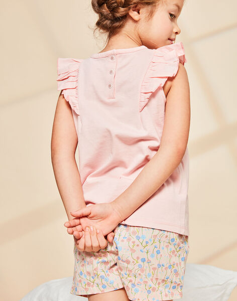 Pyjama rose à motif et imprimé fleurs FLOZETTE / 23E5PF31PYJD329
