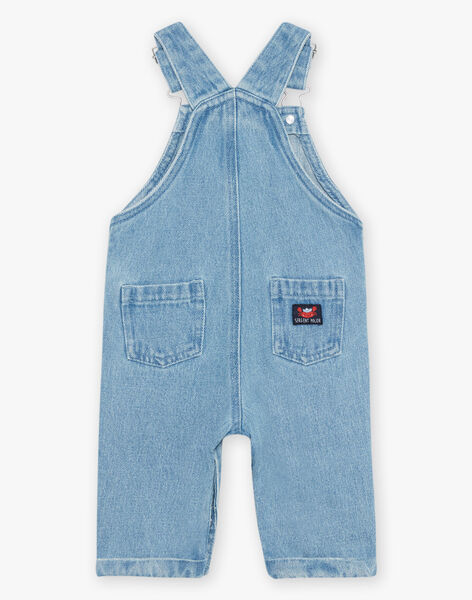 Salopette longue en jean bleu FAKOBE / 23E1BGC1SALP269