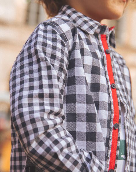 Chemise blanches à carreaux FECHEMAGE / 23E3PGB1CHMC243