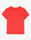 T-shirt rouge à col Claudine FEPOLETTE / 23E2PFB1TMC050
