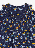 Robe bleu marine à imprimé fleuri GAELLA / 23H1BF91ROB070