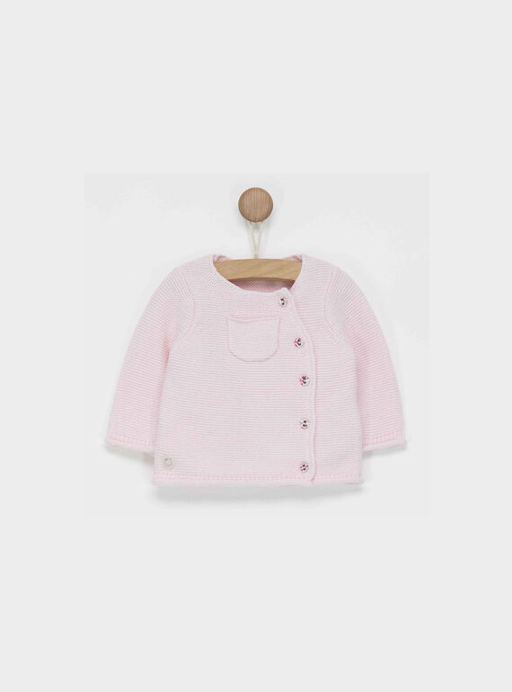 Cardigan rose PASTILLE / 18H0NF12CAR301