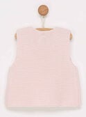 Cardigan sans manches rose PALONA / 18H1BFH1CSM301