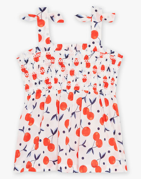 Top écru à imprimé cerises FLYNOETTE / 23E2PFR2DEB001