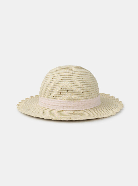 Chapeau de paille sequins MAFANTINE / 25E4BFL1CHA009