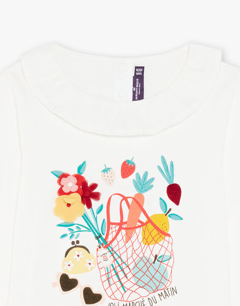 T-shirt écru à collerette FETISHETTE / 23E2PFB1TML001