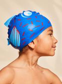 Bonnet de piscine bleu encre poisson FRYTETAGE / 23E4PGL1D4YC214