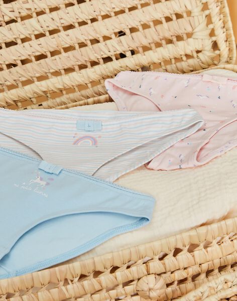 Lot de 3 culottes en coton bio 22H5PF42SLI222
