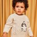 Pull en tricot fantaisie chiné