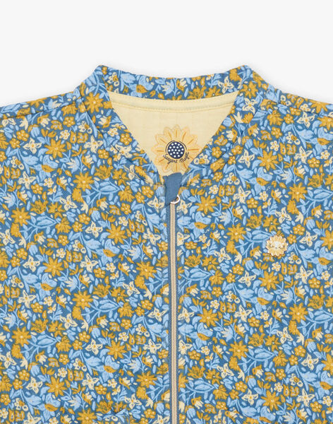 Teddy bleu marine à fleurs FATEDETTE / 23E2PF81CAR070