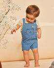 Salopette courte bleue en denim FAROMEO / 23E1BGS2SACP272