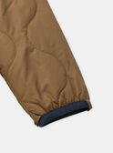 Parka 2 en 1 bleu foncé ou marron matelassé à manches longues Garçon NINCARAGE / 25H3PGE2PARC214