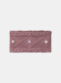 Bandeau mauve en maille MRABANETTE / 25E4PF31BAN328