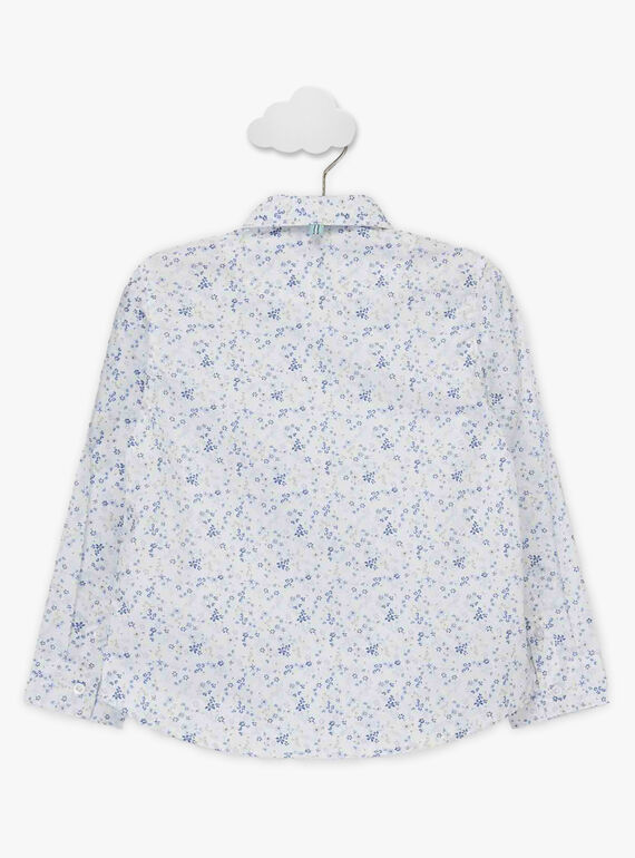 Chemise en popeline à imprimé fleuri enfant garçon TIFLORAGE / 20E3PGJ6CHM001
