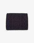 Snood bleu marine en tricot DRASNOETTE / 22H4PFM1SNO070