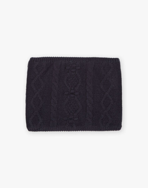 Snood bleu marine en tricot DRASNOETTE / 22H4PFM1SNO070