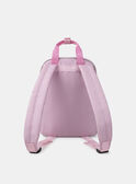 Sac à dos rose avec poche avant en tête de licorne paillettés Fille NICORNETTE / 25H4PFS1BES303