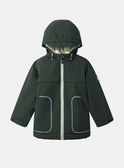 Parka vert sapin Garçon NINUPAGE / 25H3PGE1PARG633