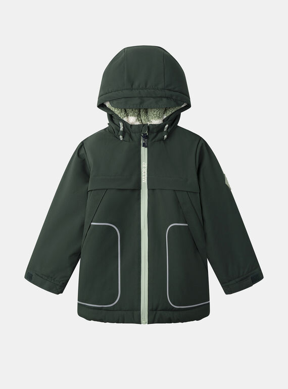 Parka vert sapin Garçon NINUPAGE / 25H3PGE1PARG633
