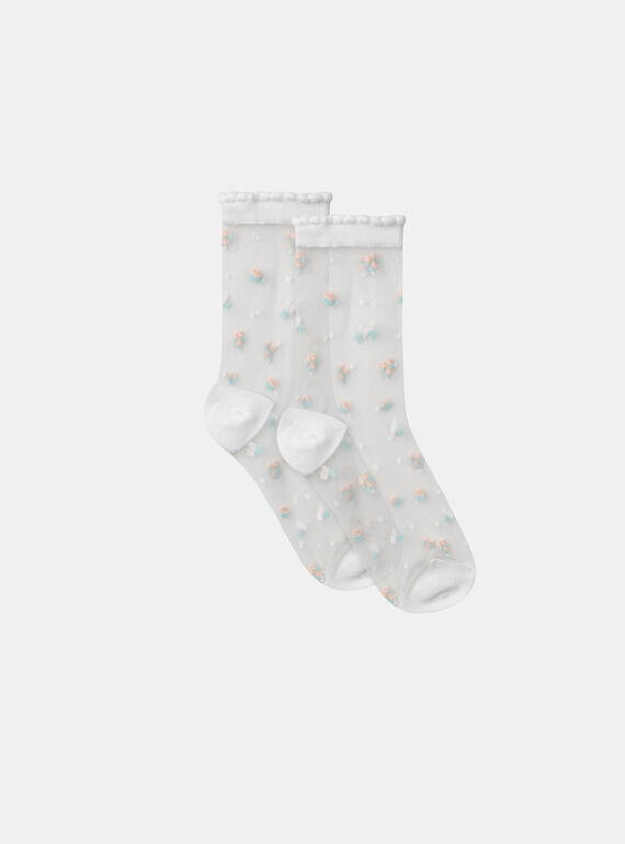 Chausettes transparentes à fleurs MRETRAETTE / 25E4PFL1SOQ001
