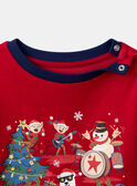 Pyjama noël rouge LAPAGE / 24H5PGF3PYJ050