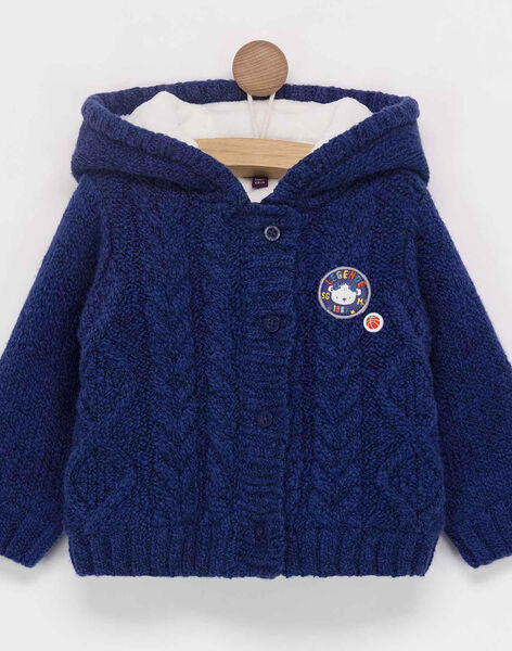 Veste Bleue Bonnet Echarpe Et Gant Bebe Sergentmajor