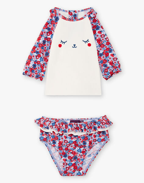 Ensemble Deux Pieces Anti Uv Imprime Fleurs Bebe Fille Nouveautes Bebe Sergentmajor
