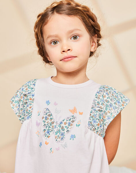 Chemise de nuit rose à imprimé papillons FLODETTE / 23E5PF32CHN328
