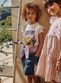 T-shirt tie and dye violet à décoration désert FLAMIAGE / 23E3PGO2TMC001